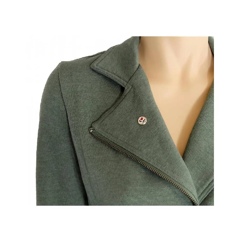 Damen Bikerjacke KangaROOS Lässige Sportliche Jacke Biker Style Sweatjacke FRÜHLING SOMMER Jacket Kurz Fashion Khaki