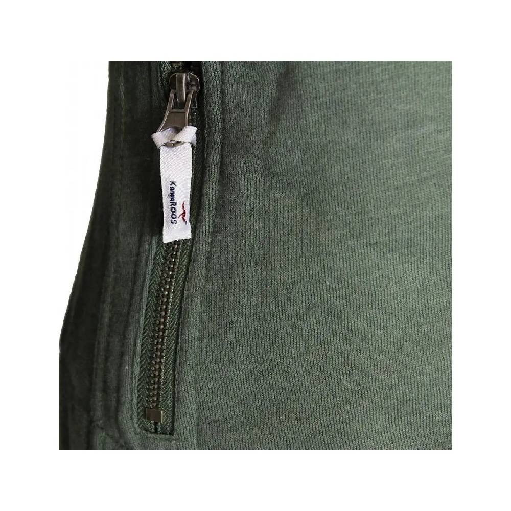 Damen Bikerjacke KangaROOS Lässige Sportliche Jacke Biker Style Sweatjacke FRÜHLING SOMMER Jacket Kurz Fashion Khaki