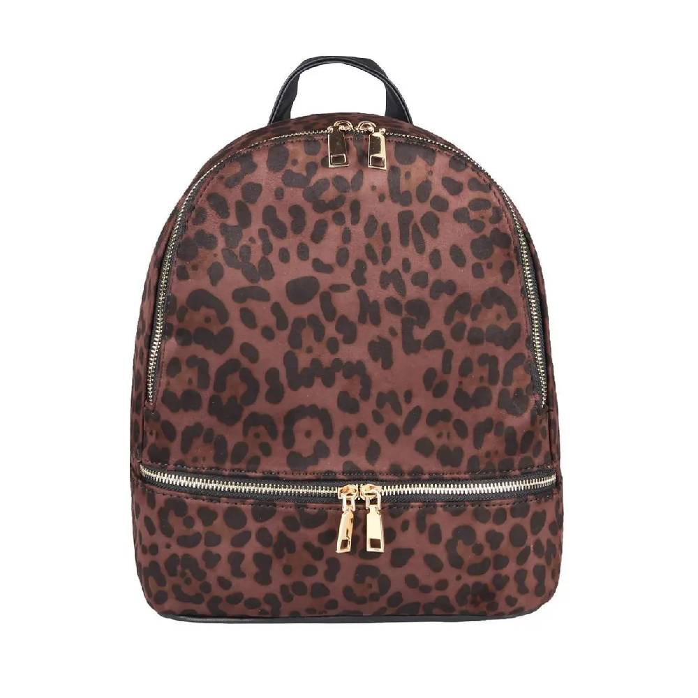 DAMEN Leopardenmuster Rucksack Backpack Cityrucksack Stadtrucksack LEOPARD PRINT Schultertasche Handtasche Mädchen Daypack