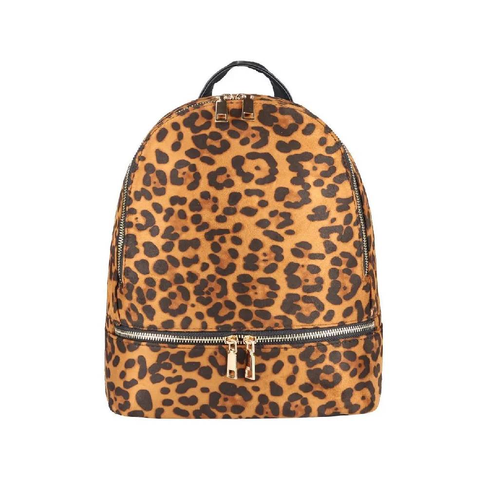 DAMEN Leopardenmuster Rucksack Backpack Cityrucksack Stadtrucksack LEOPARD PRINT Schultertasche Handtasche Mädchen Daypack