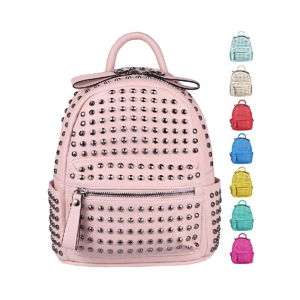 DAMEN NIETEN RUCKSACK TASCHE Cityrucksack Stadtrucksack Metallic Backpack Schultertasche Handtasche Umhängetasche Shopper Daypack DAMEN NIETEN RUCKSACK TASCHE Cityrucksack Stadtrucksack Metallic Backpack Schultertasche Handtasche Umhängetasche Shopper Daypack