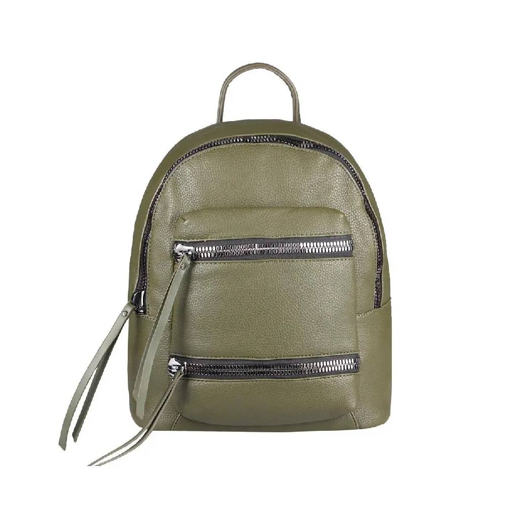 Damen Rucksack Cityrucksack Schultertasche Leder Optik Backpack Tasche Daypack Handtasche Umhängetasche