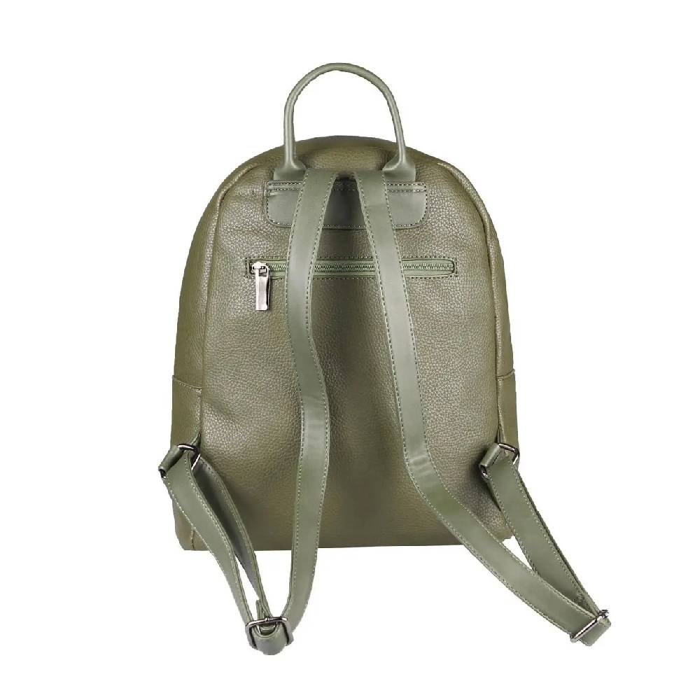 Damen Rucksack Cityrucksack Schultertasche Leder Optik Backpack Tasche Daypack Handtasche Umhängetasche