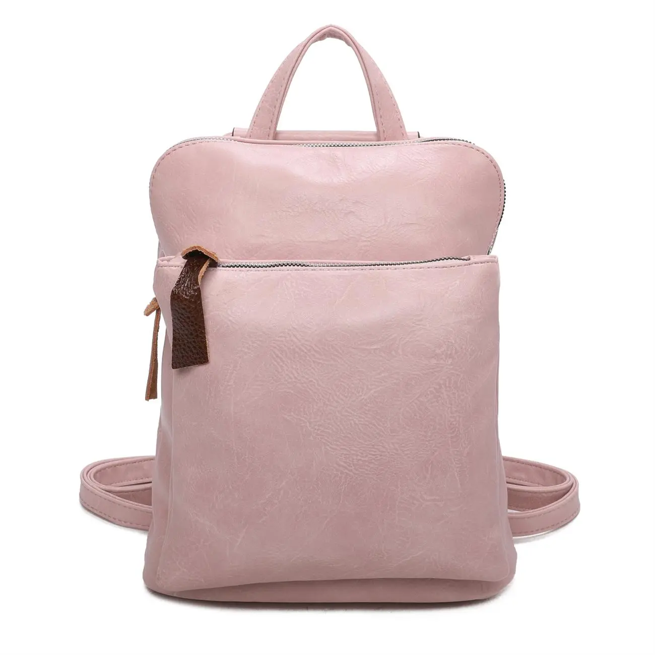 Damen Rucksack Tasche Crossbody Schultertasche Handtasche Messenger Umhängetasche Shopper Cross-Over Handgepäck Vintage Leder Optik