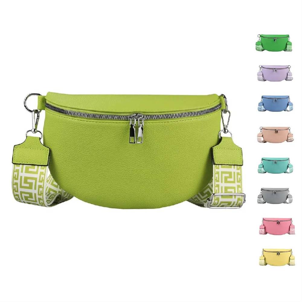 Damen Tasche Crossbody Gürteltasche Brusttasche Umhängetasche Bodybag Hüfttasche Crossover Bauchtasche Schultertasche Handytasche Kunstleder