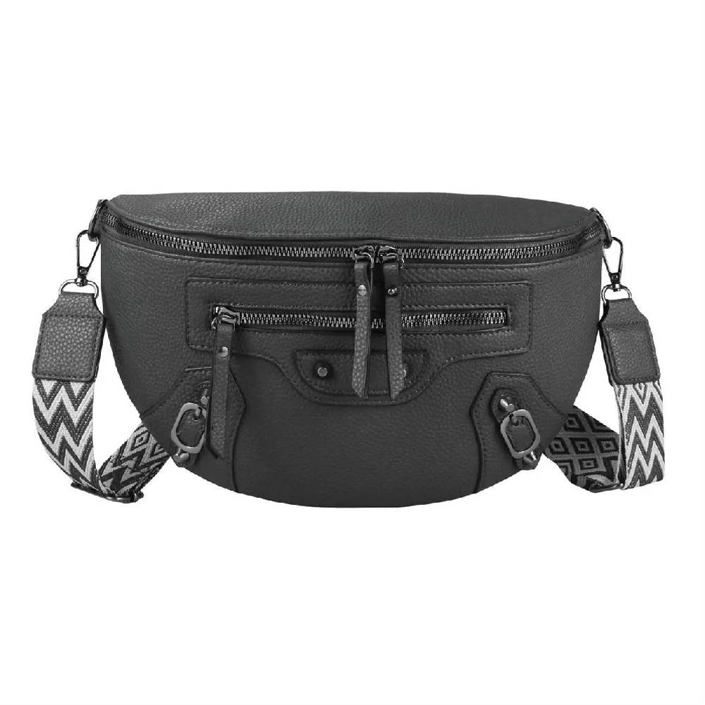 Damen Tasche Gürteltasche Umhängetasche Bodybag Brusttasche Muster Gürtel Bauchtasche Crossbody Hüfttasche Crossover Schultertasche Handytasche Leder Optik