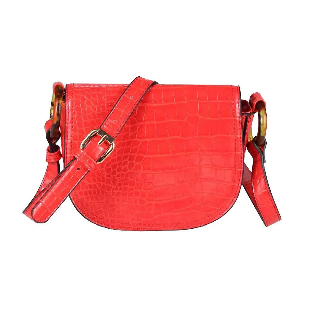 DAMEN TASCHE Kroko Crossbody Umhängetasche Schultertasche Bodybag Shopper Leder Optik CrossOver