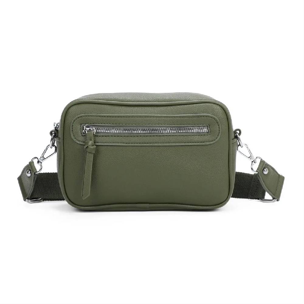 DAMEN TASCHE Umhängetasche Schultertasche Crossbody Cross-Over Cross Bag Bodybag Handytasche Kunst-Leder Reise