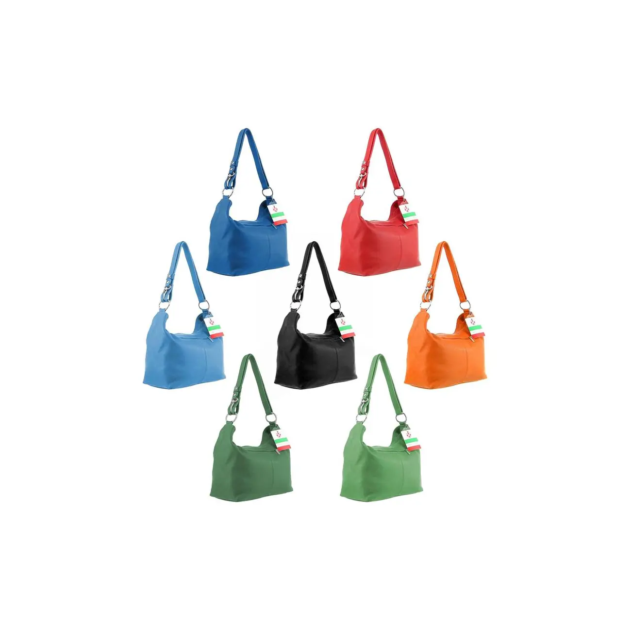 ital. Echt Leder Damen Tasche Shopper Schultertasche Umhängetasche Handtasche