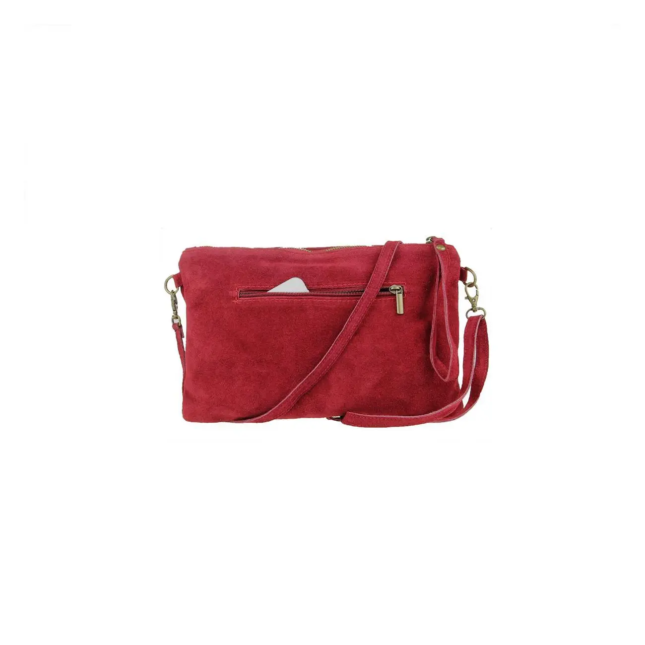 Ital. Stern Tasche Wildleder Ledertasche Schmucktasche Umhängetasche Clutch Borsetta Pochette Schultertasche CrossOver Abendtasche