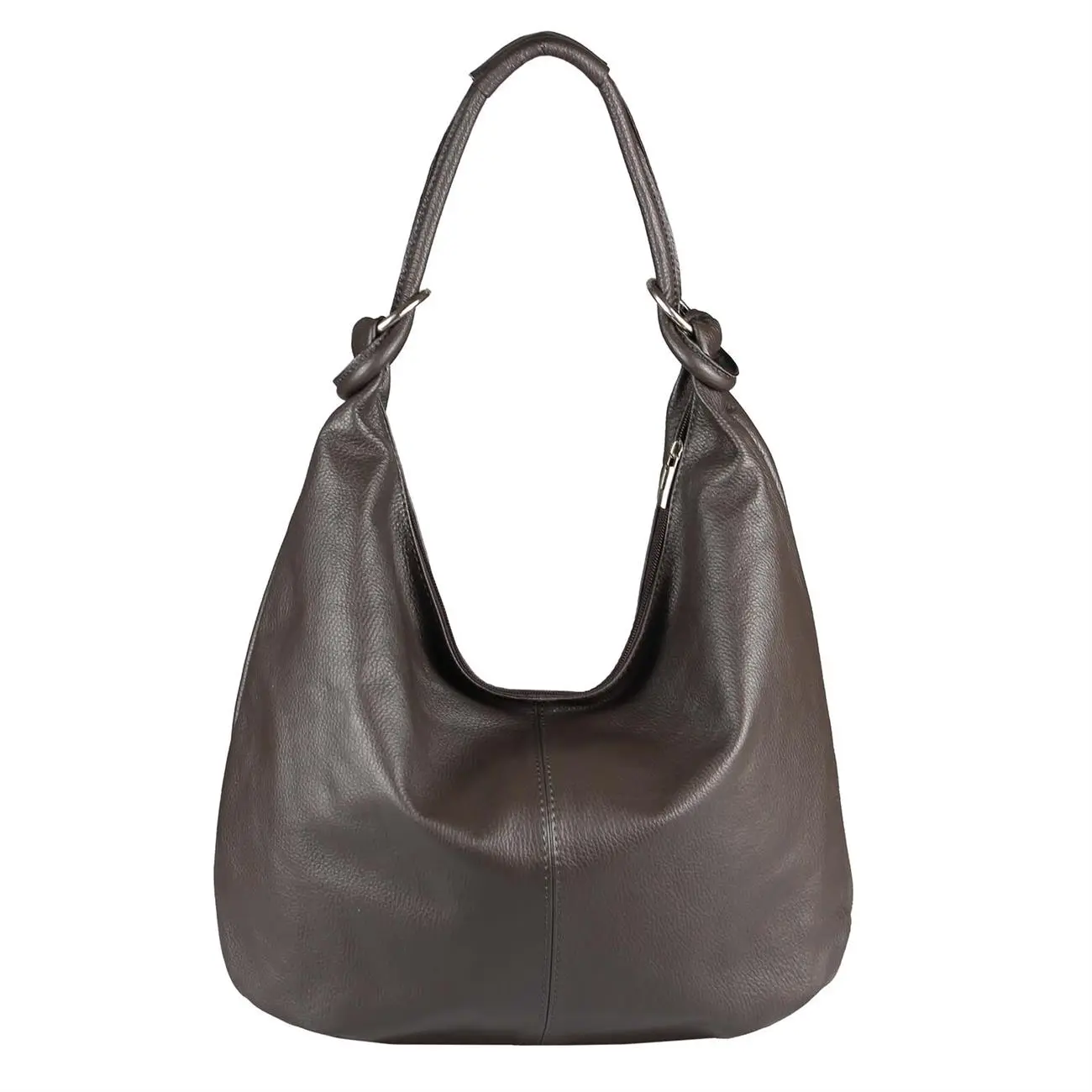 ITALY DAMEN Echt LEDER HAND-TASCHE Schultertasche Shopper Umhängetasche Beuteltasche Metallic Bag