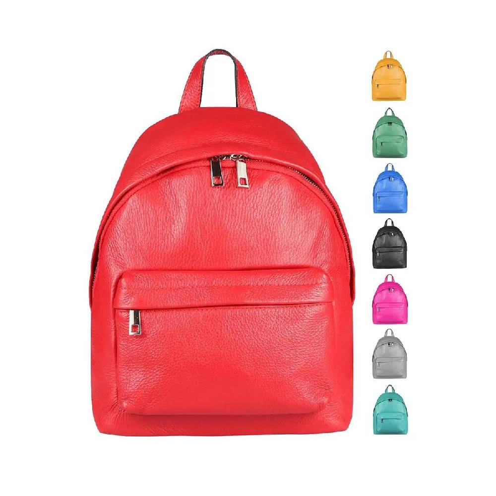 MADE IN ITALY DAMEN Echt LEDER RUCKSACK Cityrucksack Schultertasche BackPack Tasche Daypack Handtasche Umhängetasche Ledertasche Lederrucksack
