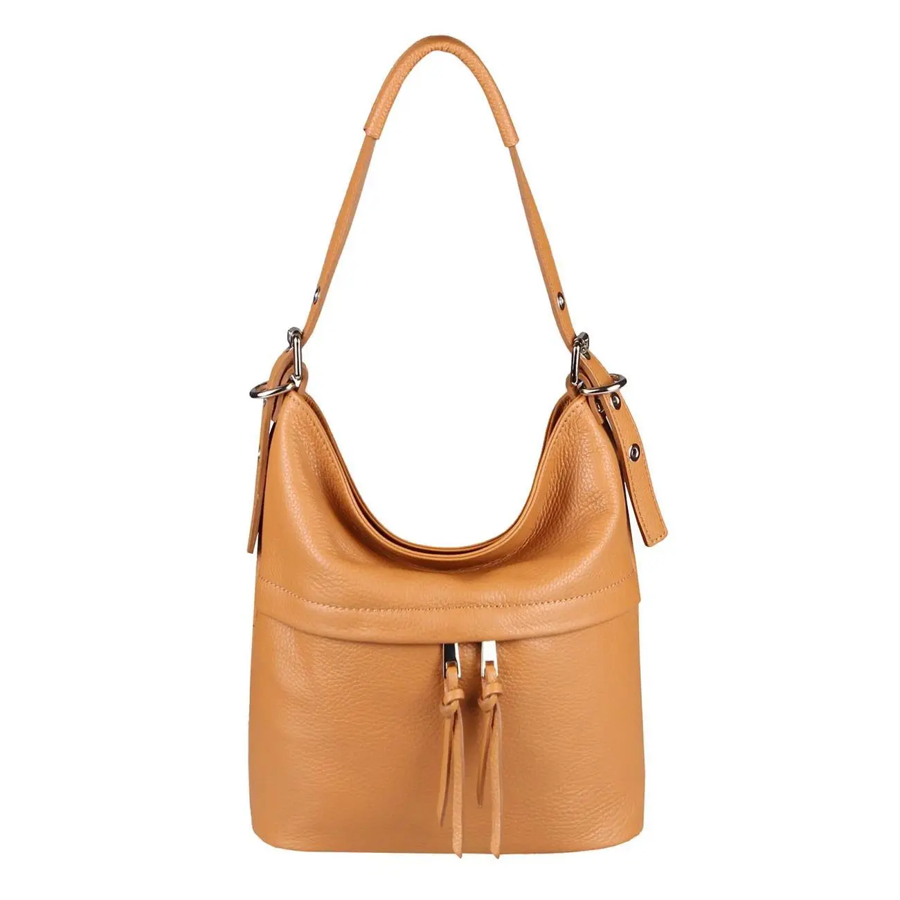 Made In Italy DAMEN ECHTLEDER TASCHE Handtasche Umhängetasche Ledertasche Schultertasche Beuteltasche Umhängetasche Cross-Over