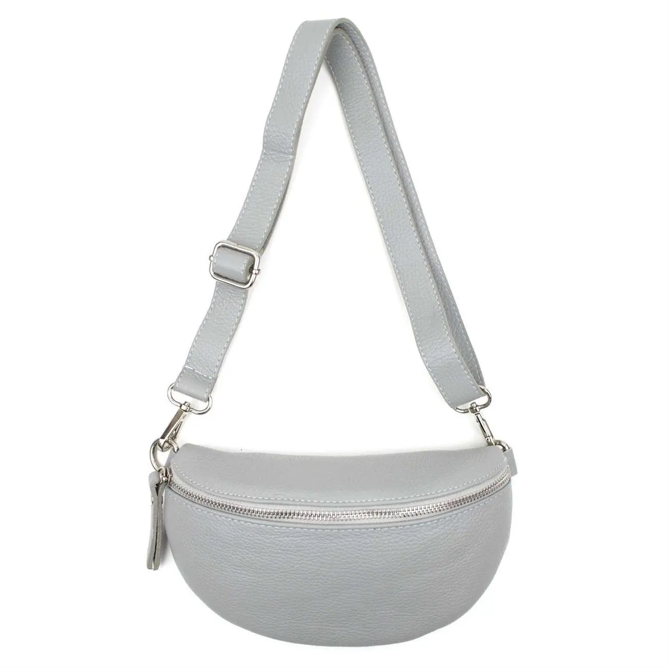 Made In Italy DAMEN LEDER Gürteltasche Crossbody Hüfttasche Bauchtasche Umhängetasche Brusttasche CrossOver Bodybag Schultertasche Handytasche Geldtasche OBC Tasche Schminktasche Kosmetiktasche