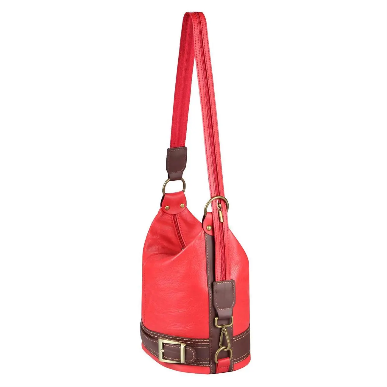 Made In Italy DAMEN LEDER TASCHE Rucksack Schultertasche Lederrucksack Ledertasche