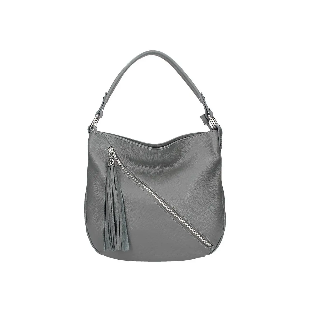 Made In Italy DAMEN LEDER TASCHE Shopper Schultertasche City Bag CrossOver Umhängetasche Henkeltasche Ledertasche Damentasche Fransen