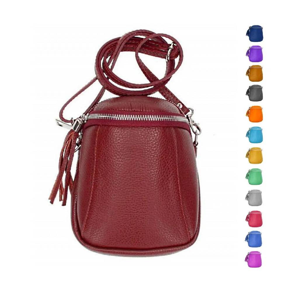 Made in Italy Damen Leder Tasche Umhängetasche Schultertasche Handytasche Geldtasche Ledertasche Crossbody Abendtasche Mini Bag Made in Italy Damen Leder Tasche Umhängetasche Schultertasche Handytasche Geldtasche Ledertasche Crossbody Abendtasche Mini Bag