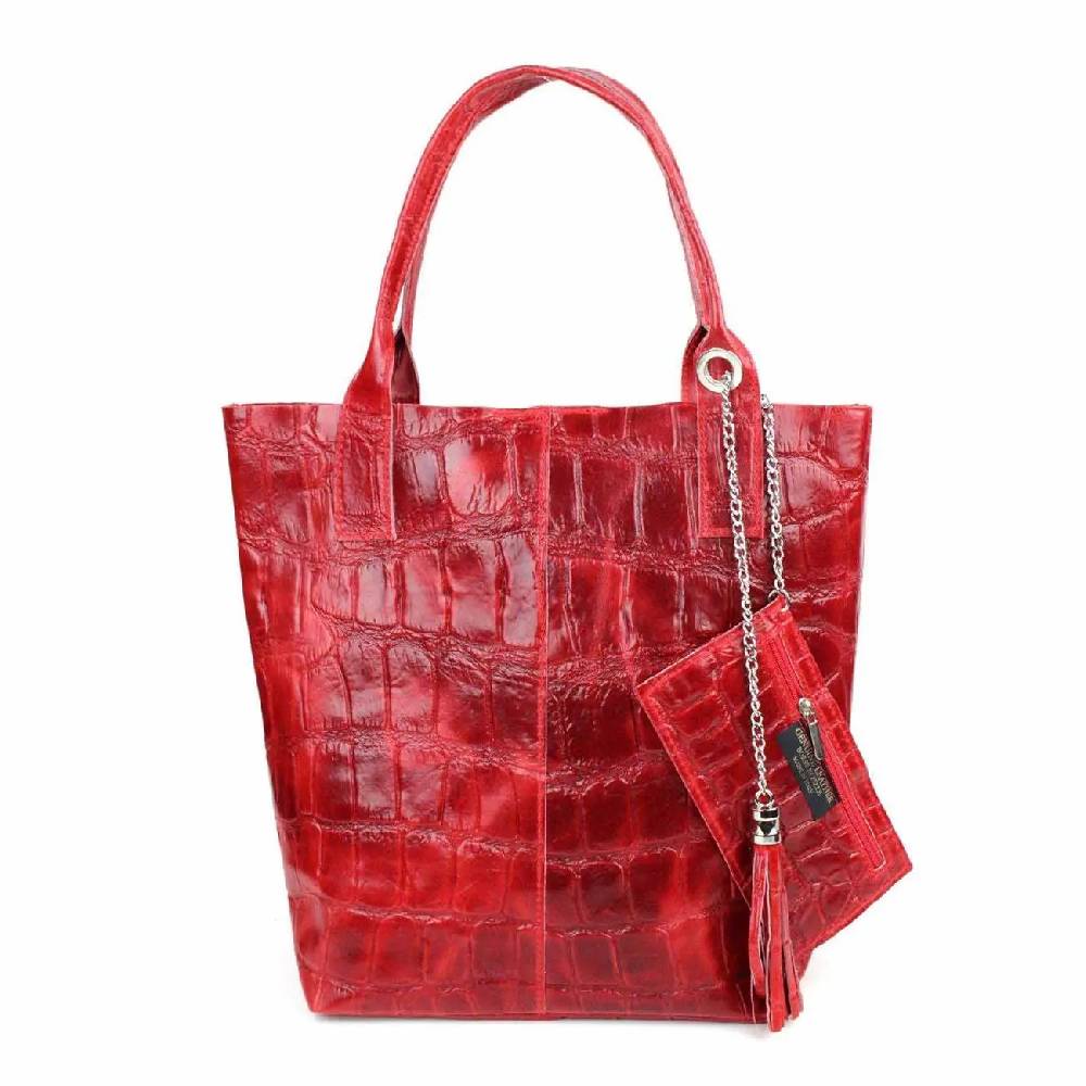 MADE IN ITALY DAMEN XXL LEDER TASCHE Wildleder Shopper Schultertasche + Schmucktasche