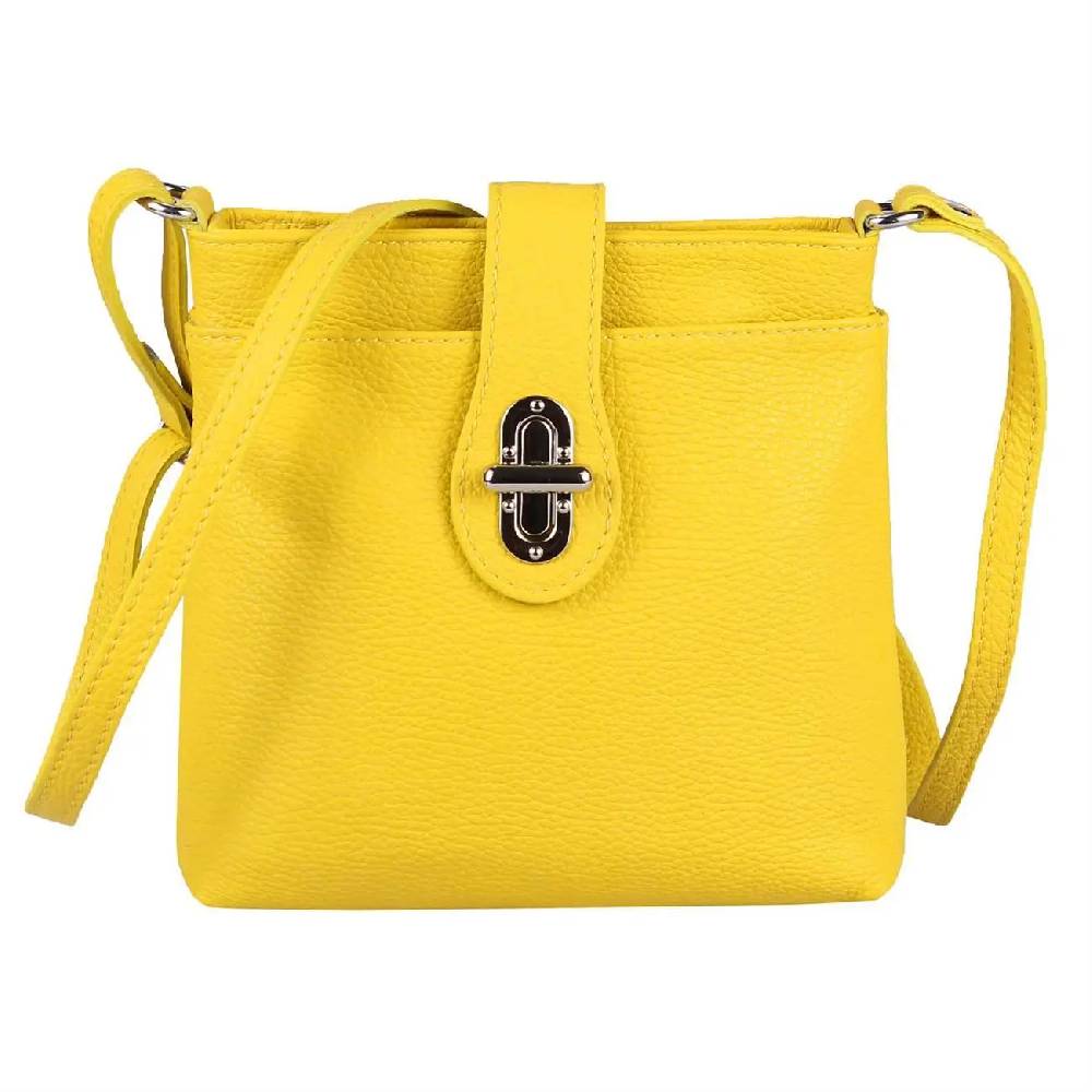 MADE IN ITALY LEDER TASCHE Schultertasche CrossOver Umhängetasche Crossbody Henkeltasche Damentasche