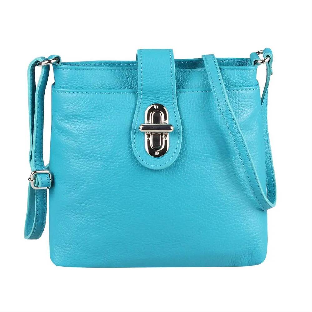 MADE IN ITALY LEDER TASCHE Schultertasche CrossOver Umhängetasche Crossbody Henkeltasche Damentasche