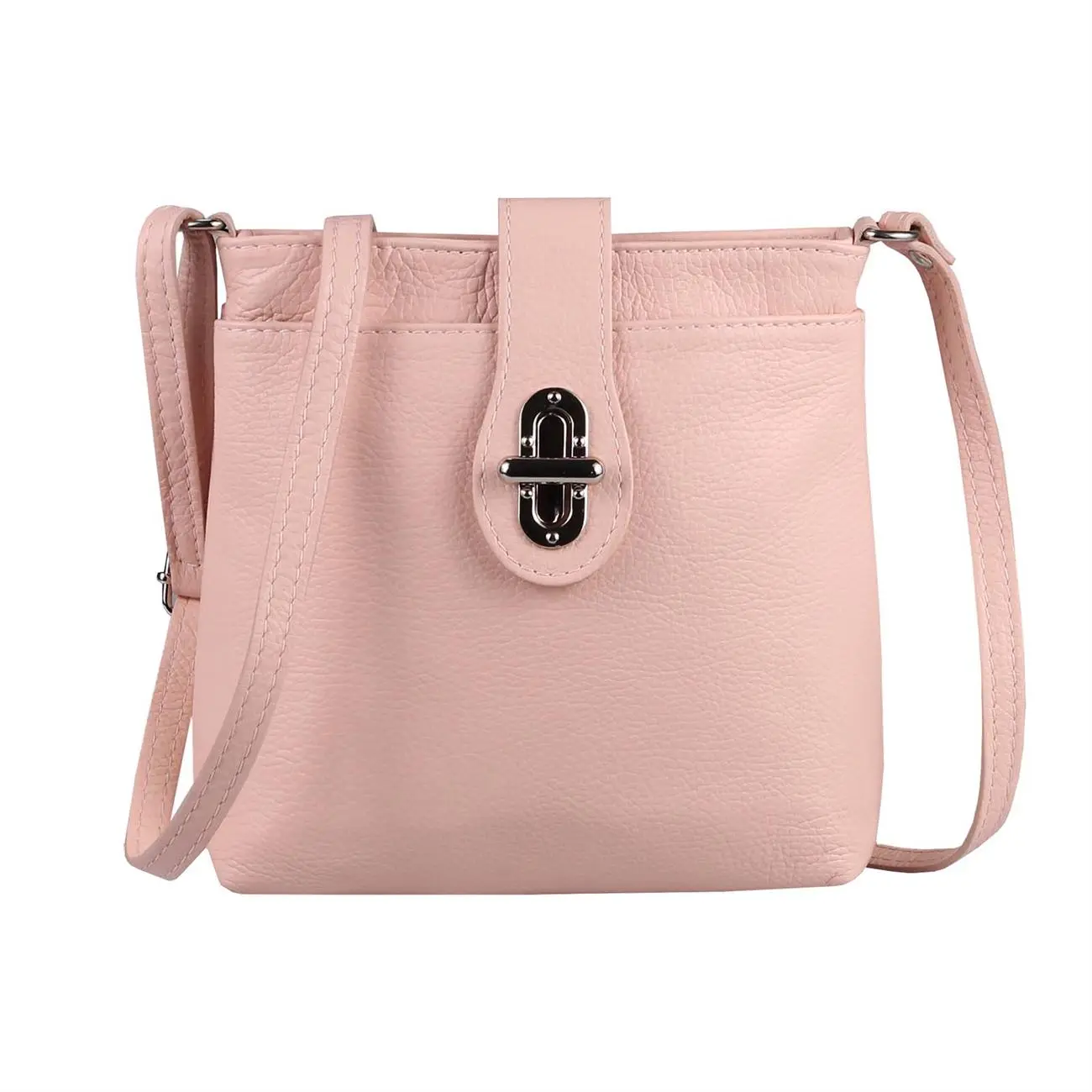 MADE IN ITALY LEDER TASCHE Schultertasche CrossOver Umhängetasche Crossbody Henkeltasche Damentasche