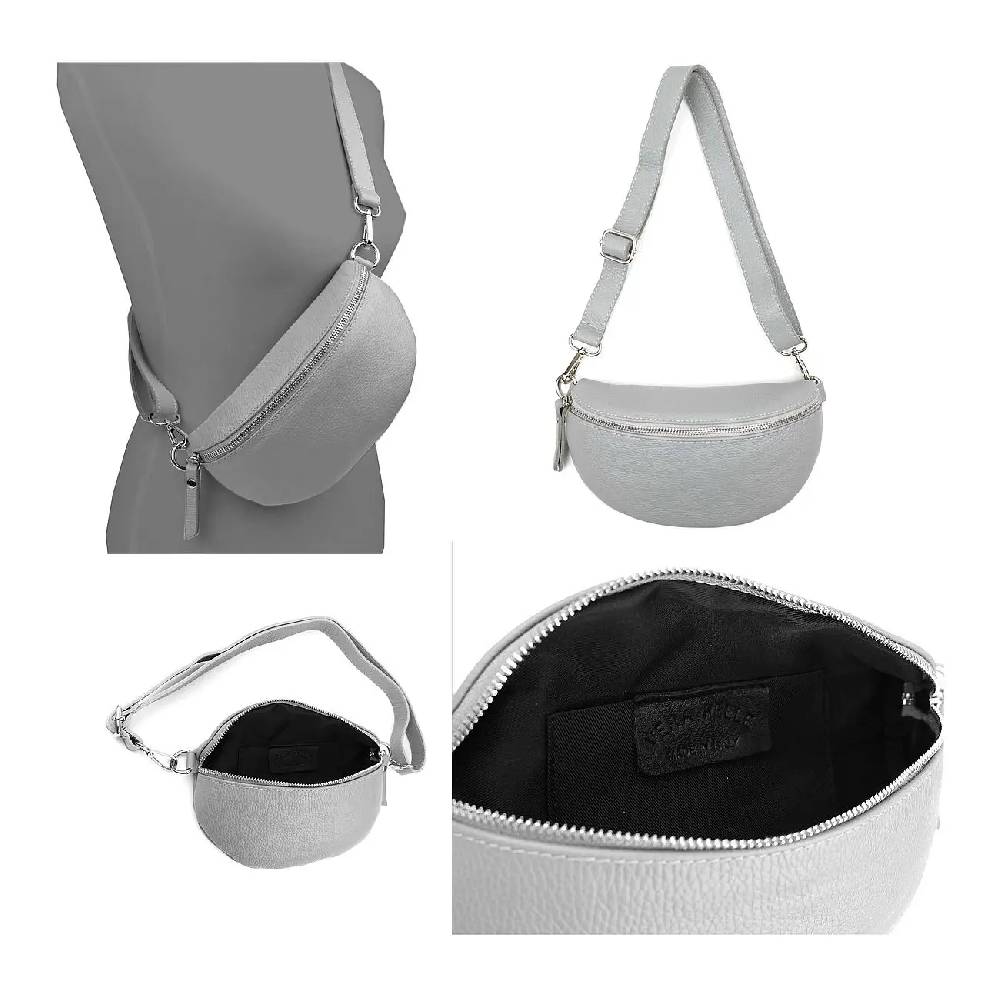 Made In Italy OBC DAMEN SET Gürteltasche + Schultergurt LEDER Crossbody Hüfttasche Bauchtasche Umhängetasche Brusttasche CrossOver Bodybag Schultertasche Handytasche Geldtasche Tasche Kosmetiktasche