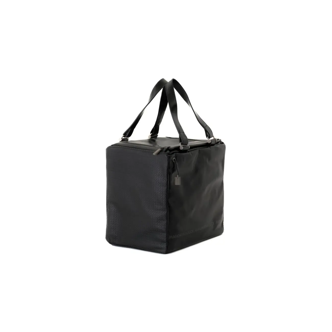 Mandarina Duck Desire Pelle Pferdeleder Koffer Handtasche Sporttasche Henkeltasche Reisetasche Tasche Bag Schwarz 30x29x22 Cm (BxHxT)