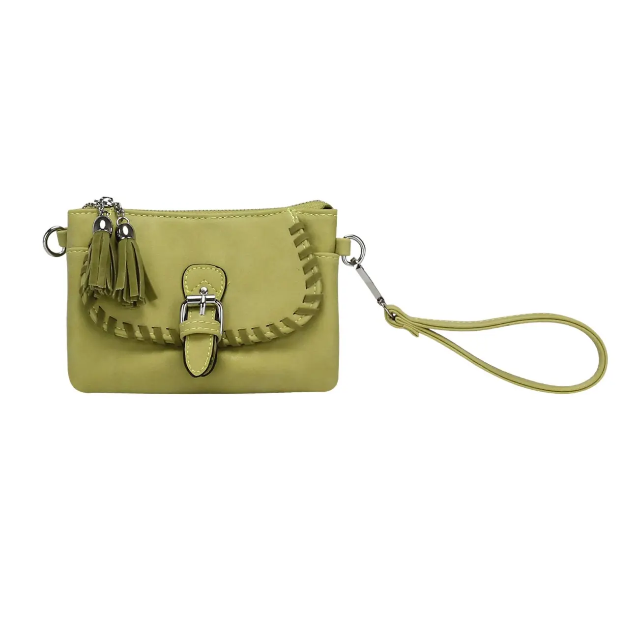 OBC DAMEN 3xFach TASCHE Kleine Clutch HANDTASCHE Geflochten Schultertasche Umhängetasche Handytasche Cross-Over Handgelenktasche