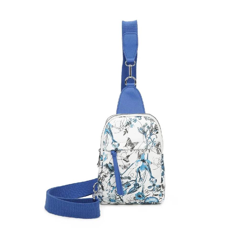 OBC Damen Blumen Bodybag Sling Tasche Rucksack Gürteltasche Crossbag Crossover Schultertasche Crossbody Brusttasche Smartphone-Umhängetasche