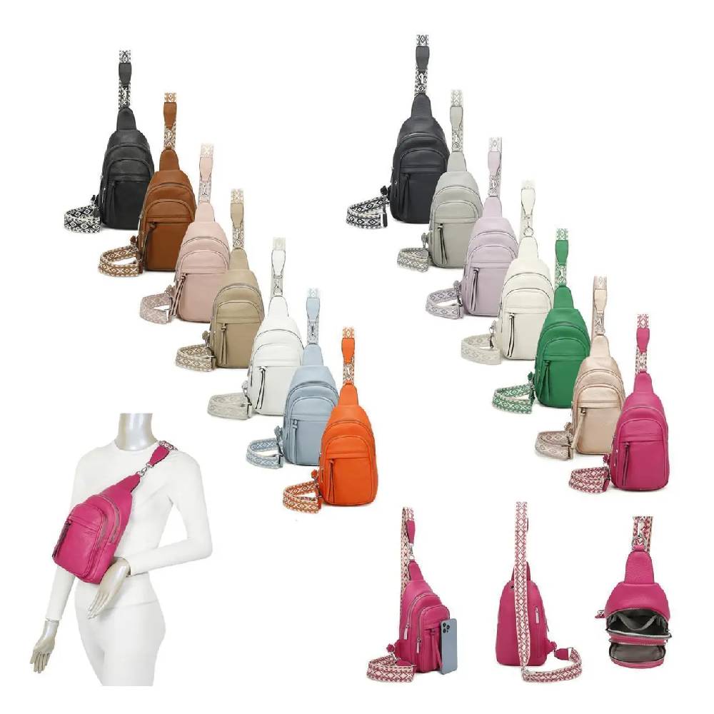 OBC Damen Bodybag Sling Tasche Rucksack Gürteltasche Crossbag Crossover Schultertasche Crossbody Brusttasche Umhängetasche