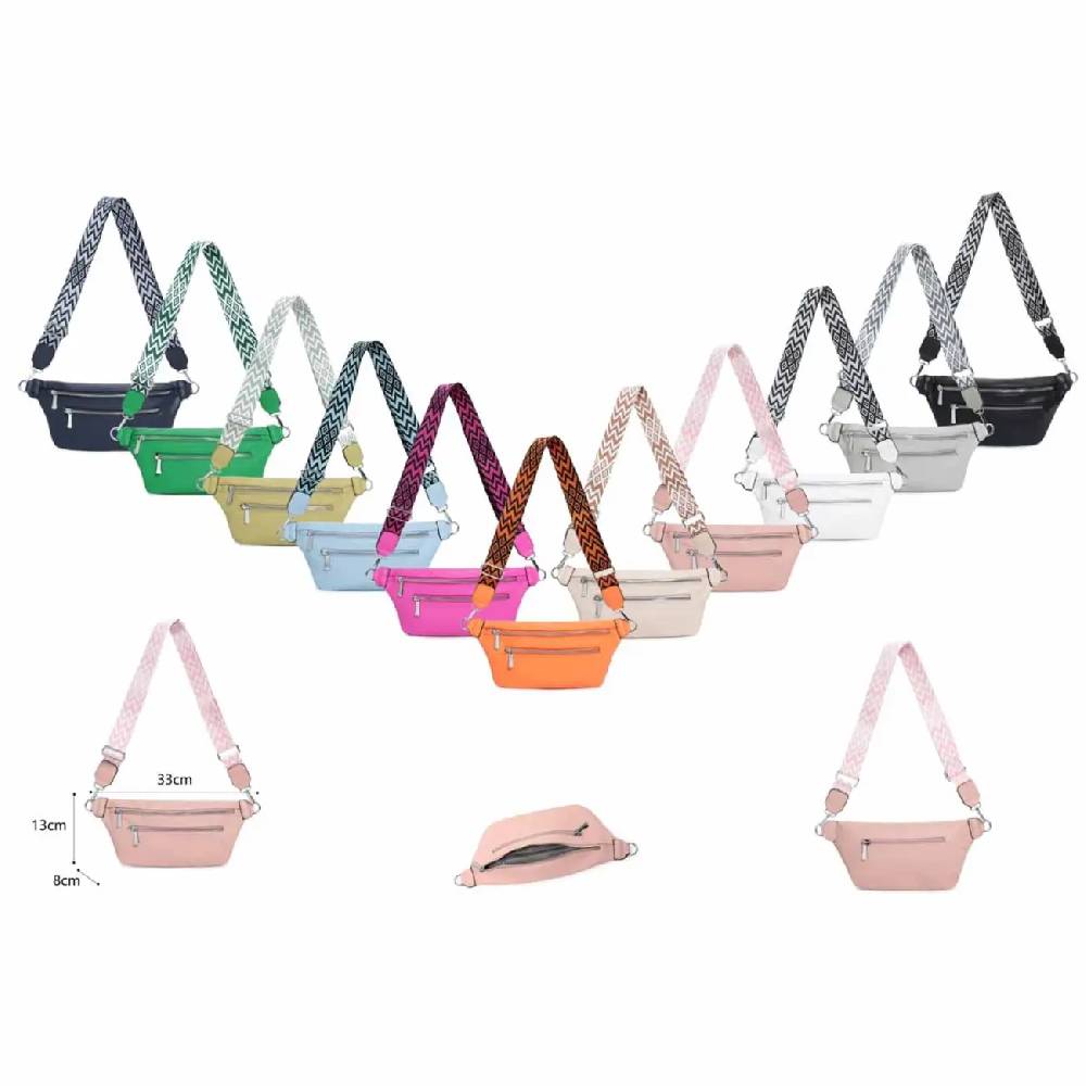 OBC Damen Brusttasche Tasche Crossbody Gürteltasche Umhängetasche Hüfttasche Cross-Over Bodybag