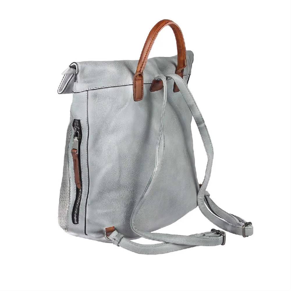OBC DAMEN LEDER RUCKSACK TASCHE Cityrucksack USED LOOK Schultertasche Handtasche Shopper Blogger Backpack Daypack