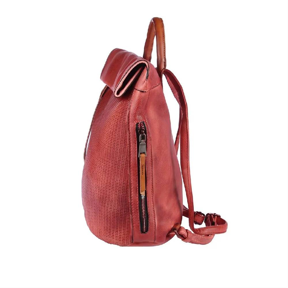 OBC DAMEN LEDER RUCKSACK TASCHE Cityrucksack USED LOOK Schultertasche Handtasche Shopper Blogger Backpack Daypack