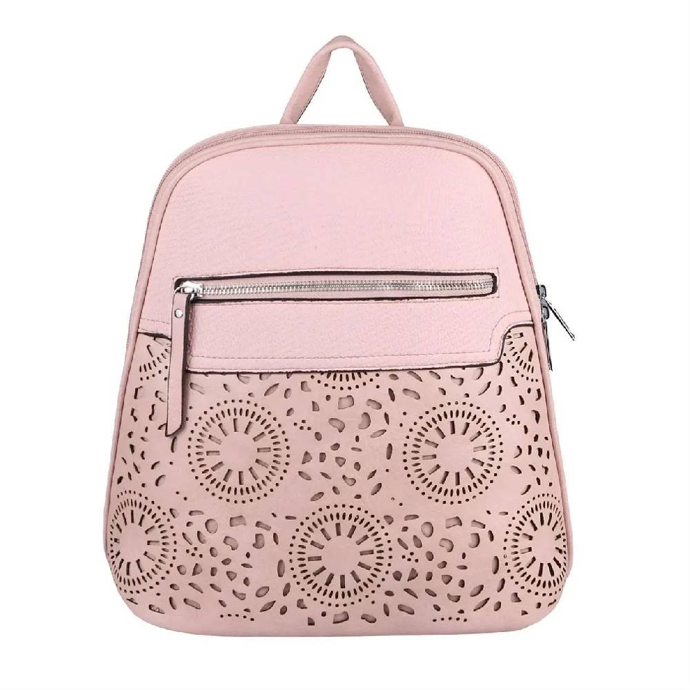 OBC Damen Rucksack Stadtrucksack Backpack Daypack Cityrucksack Leder Optik Tasche Handtasche Shopper Tagesrucksack Crossbag Schultertasche