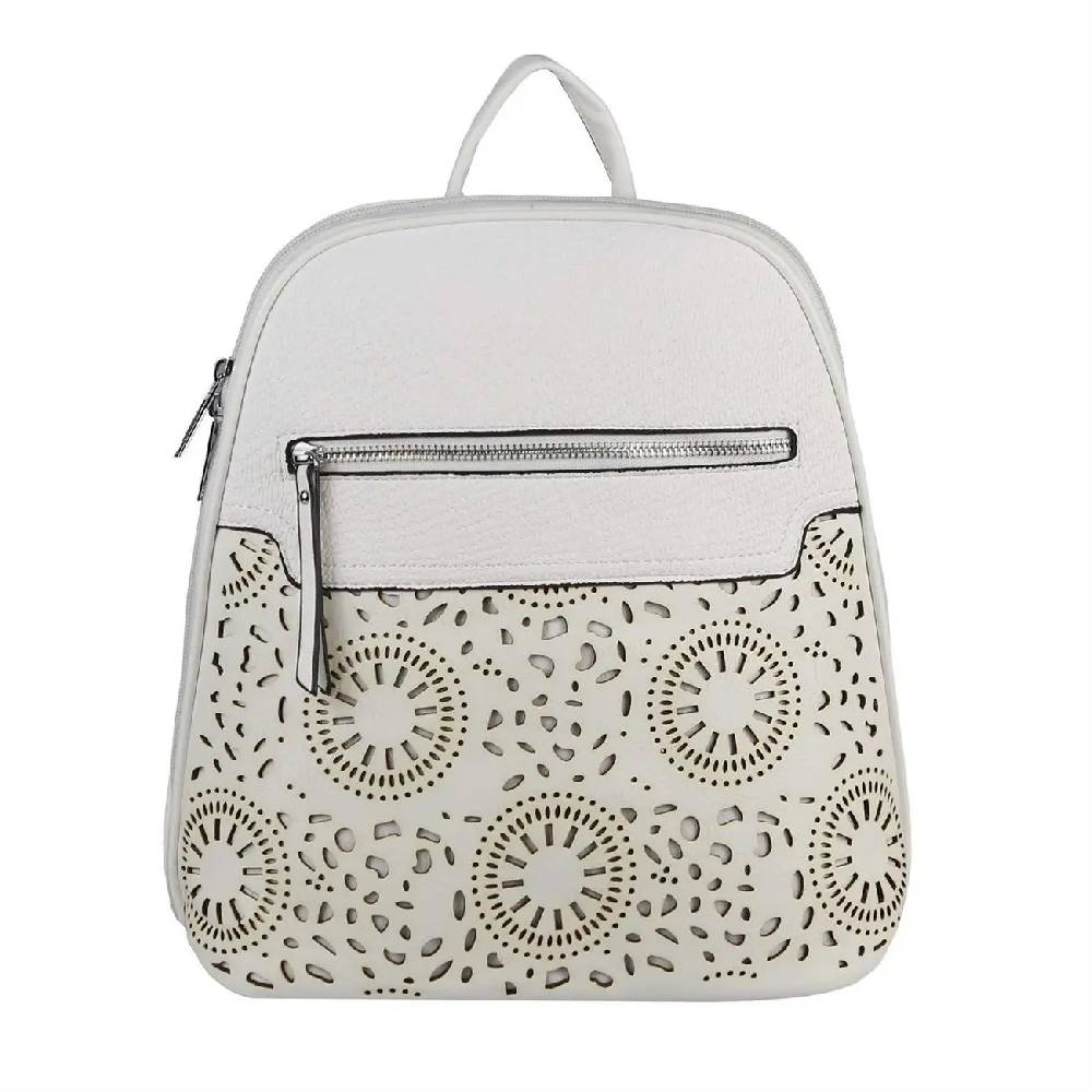 OBC Damen Rucksack Stadtrucksack Backpack Daypack Cityrucksack Leder Optik Tasche Handtasche Shopper Tagesrucksack Crossbag Schultertasche