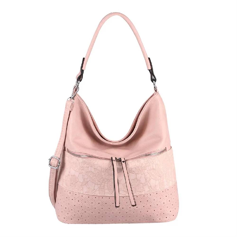 OBC Damen Tasche Blumen Shopper Tote Bag Handtasche Umhängetasche Schultertasche Beuteltasche Leder Optik Hobo Crossbody