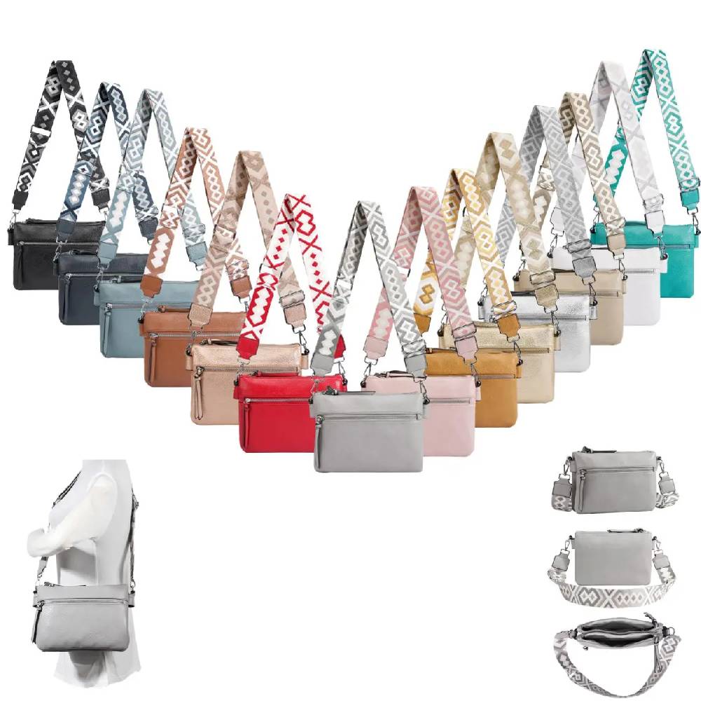 OBC DAMEN TASCHE BodyBag Crossover Brusttasche Schultertasche Crossbody Brieftasche Smartphone Geldtasche Umhängetasche Messenger Handtasche Clutch