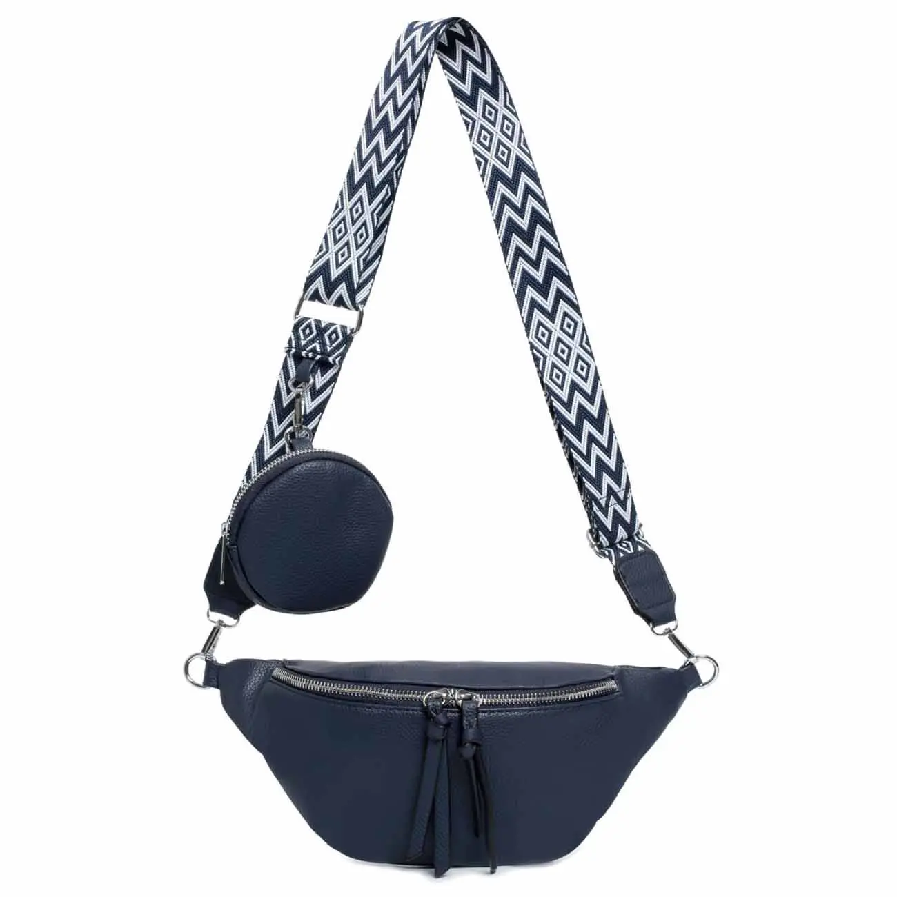 OBC Damen Tasche Brusttasche Crossbody Umhängetasche Handytasche Hüfttasche Cross-Over Bodybag Schultertasche Bauchtasche Gürteltasche Messenger-Tasche Leder Optik