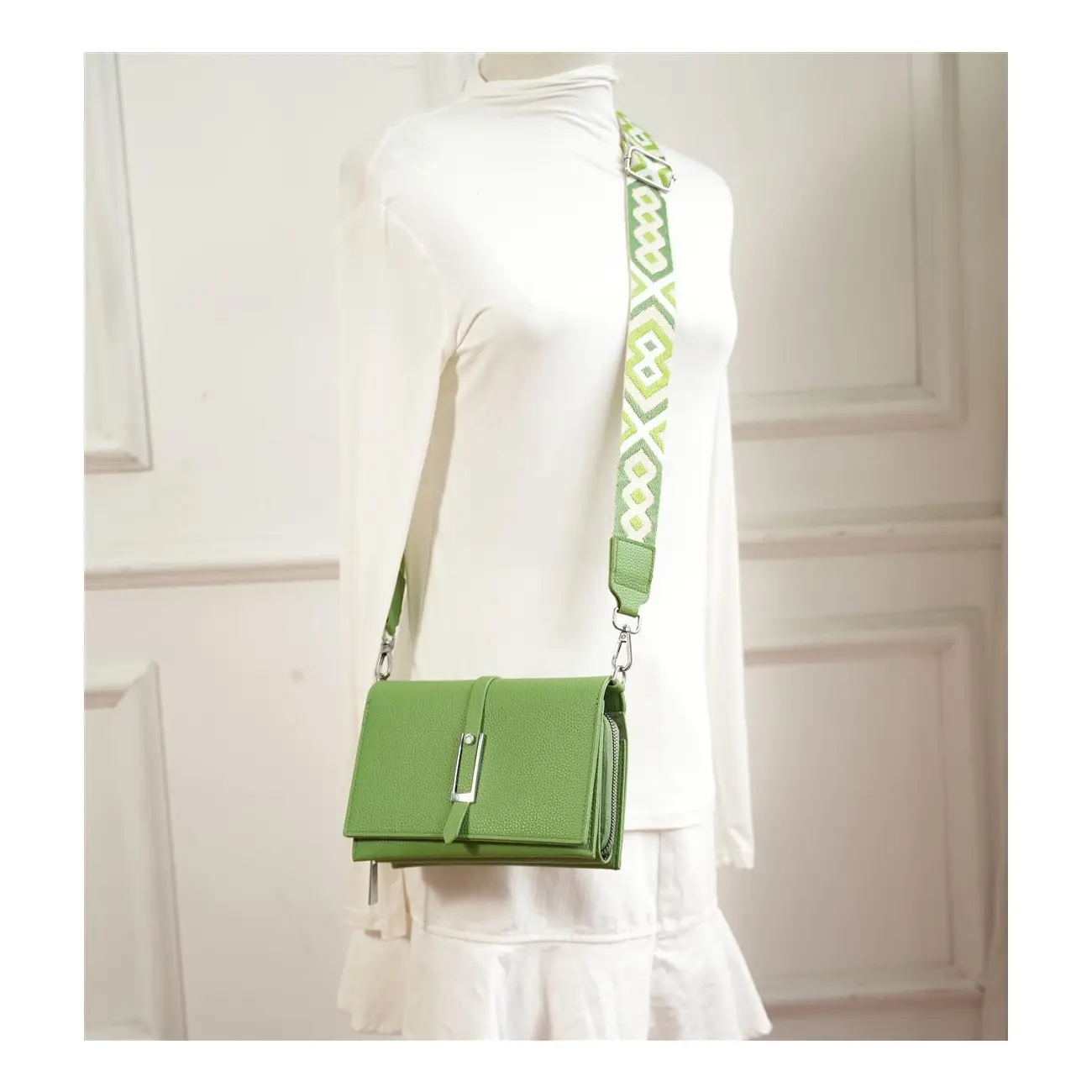 OBC DAMEN TASCHE Cross Over Body Bag Brusttasche Umhängetasche Schultertasche Brieftasche Smartphone Geldbörse Geldtasche Abend Handy Clutch Kartenetui