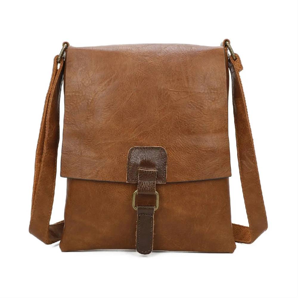 OBC Damen Tasche Crossbody Handtasche Messenger Schultertasche Umhängetasche Shopper Tablettasche Bis Ca. 7-8 Zoll Überschlagtasche Leder Optik