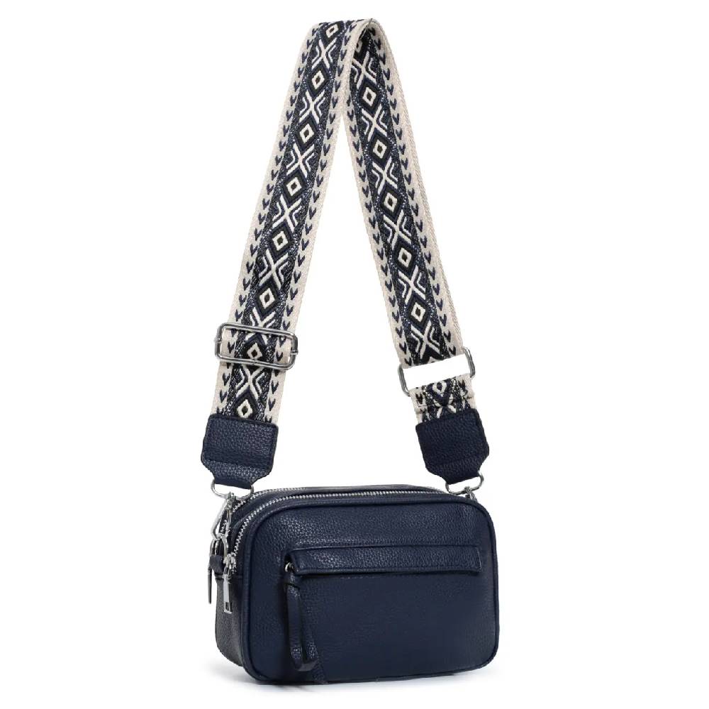 OBC Damen Tasche Crossbody Hüfttasche Brusttasche Umhängetasche Bodybag Cross Over Schultertasche Handytasche Gürteltasche Handtasche Freizeit Reise Leder Optik