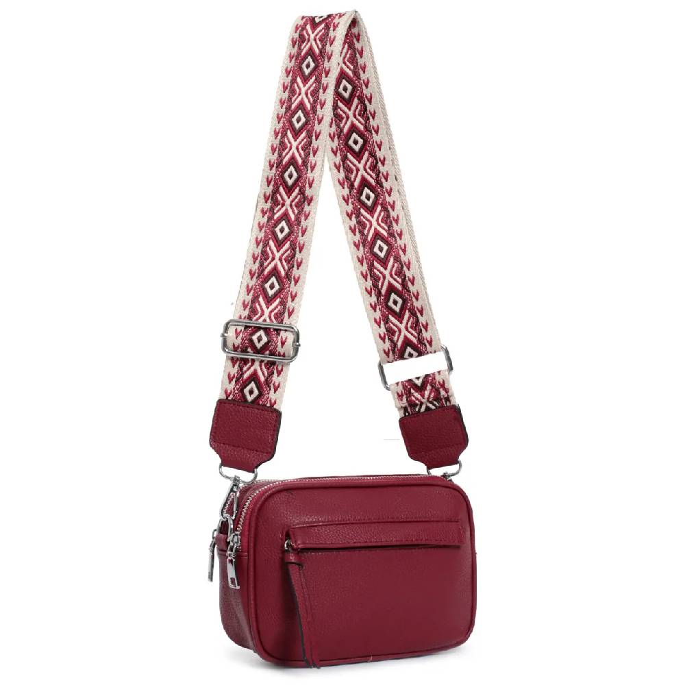 OBC Damen Tasche Crossbody Hüfttasche Brusttasche Umhängetasche Bodybag Cross Over Schultertasche Handytasche Gürteltasche Handtasche Freizeit Reise Leder Optik