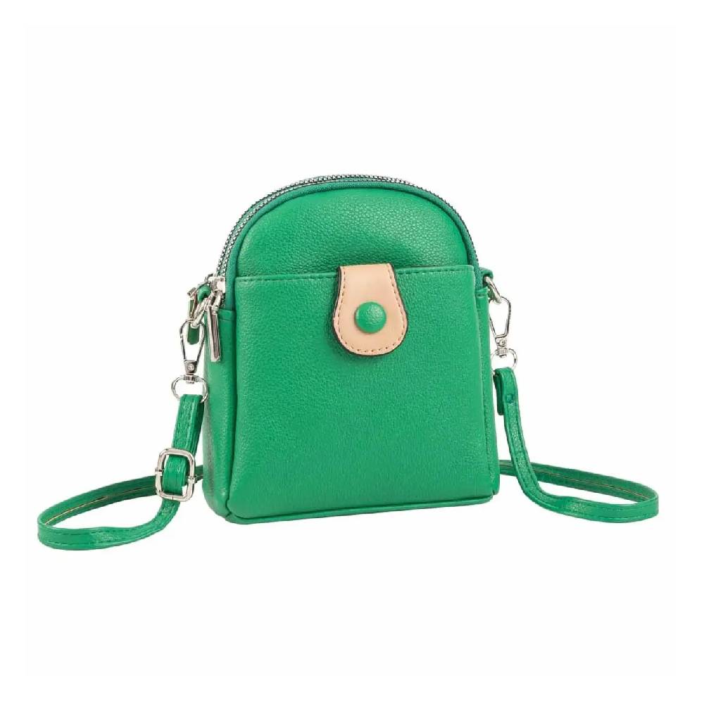 OBC Damen Tasche Crossbody Umhängetasche Bodybag Schultertasche Minibag Handytasche Crossover Kunstleder Handtasche Gürteltasche Abendtasche