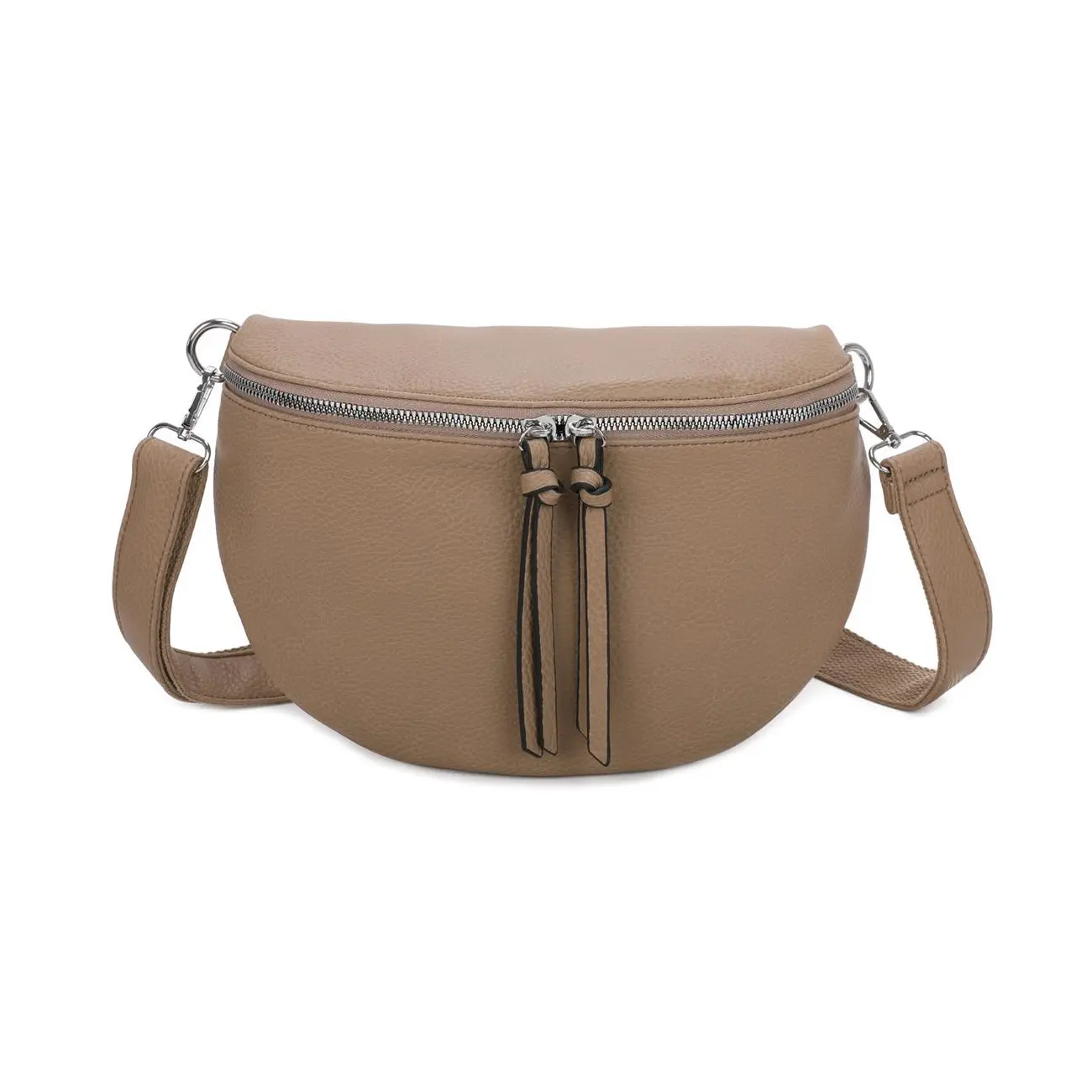 OBC Damen Tasche Gürteltasche Crossbody Hüfttasche Bauchtasche Umhängetasche Cross-Over Bodybag Schultertasche Handytasche Kosmetiktasche Kunst-Leder L155