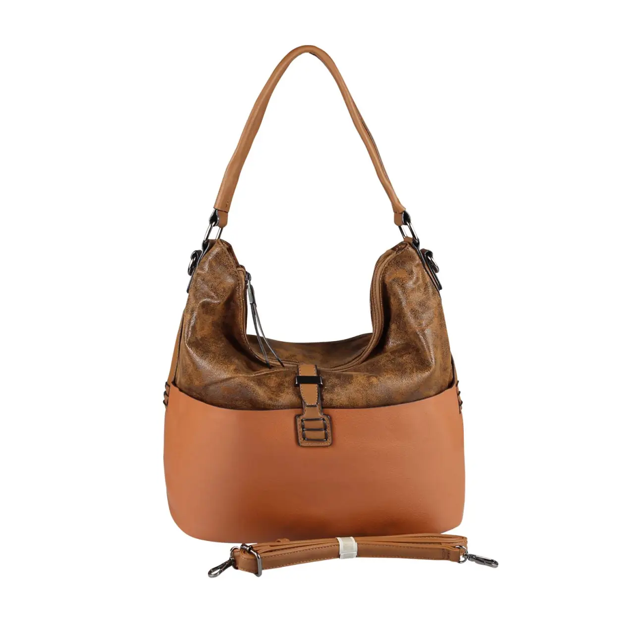 OBC DAMEN TASCHE HANDTASCHE Metallic Hobo Bag Henkeltasche Schultertasche Umhängetasche Hobo-Bag Beuteltasche SHOPPER