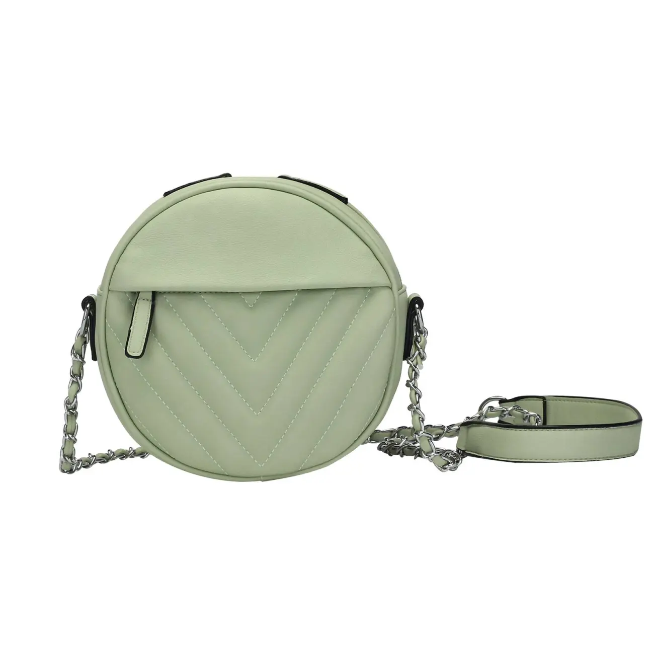 OBC DAMEN TASCHE HANDTASCHE Schultertasche Kettengurt V-Print Umhängetasche Handytasche Cross-Over Kleine Clutch