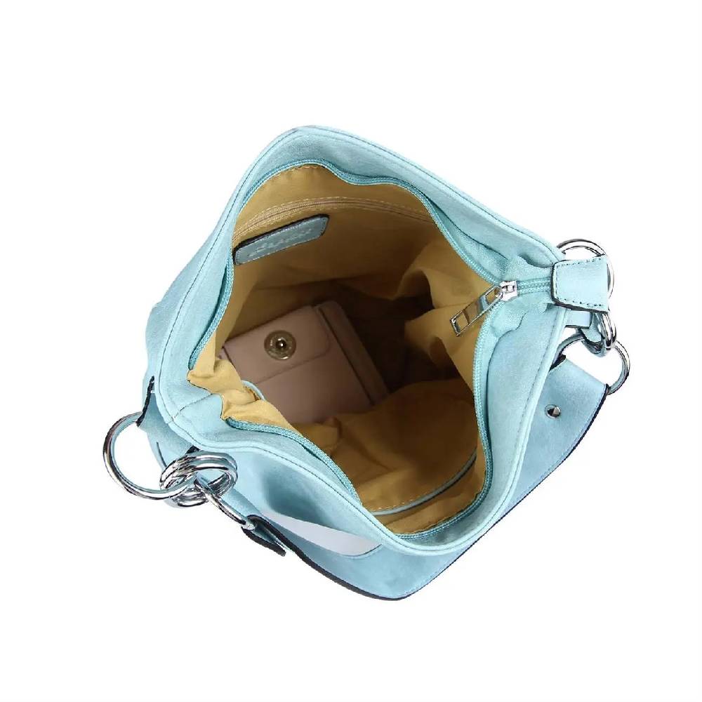 OBC DAMEN TASCHE HOBO-BAG Metallic Shopper Umhängetasche Handtasche Schultertasche Henkeltasche Beuteltasche CrossOver Tote-Bag