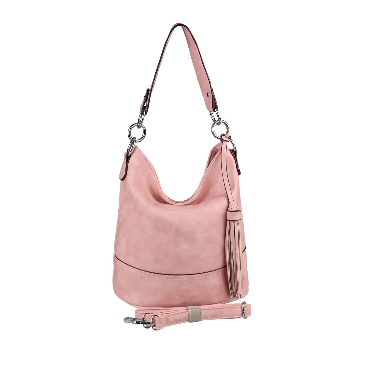 OBC DAMEN TASCHE HOBO-BAG Metallic Shopper Umhängetasche Handtasche Schultertasche Henkeltasche Beuteltasche CrossOver Tote-Bag