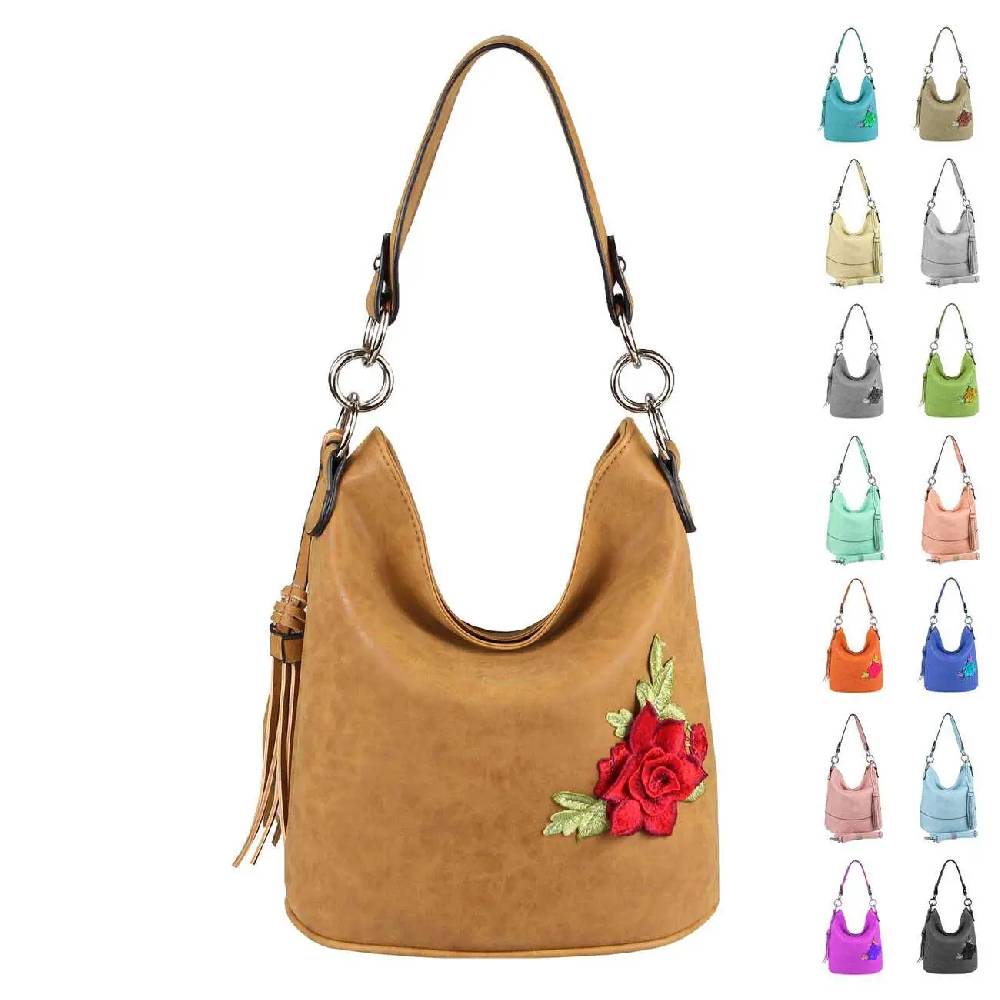 OBC DAMEN TASCHE HOBO-BAG Metallic Shopper Umhängetasche Handtasche Schultertasche Henkeltasche Beuteltasche CrossOver Tote-Bag