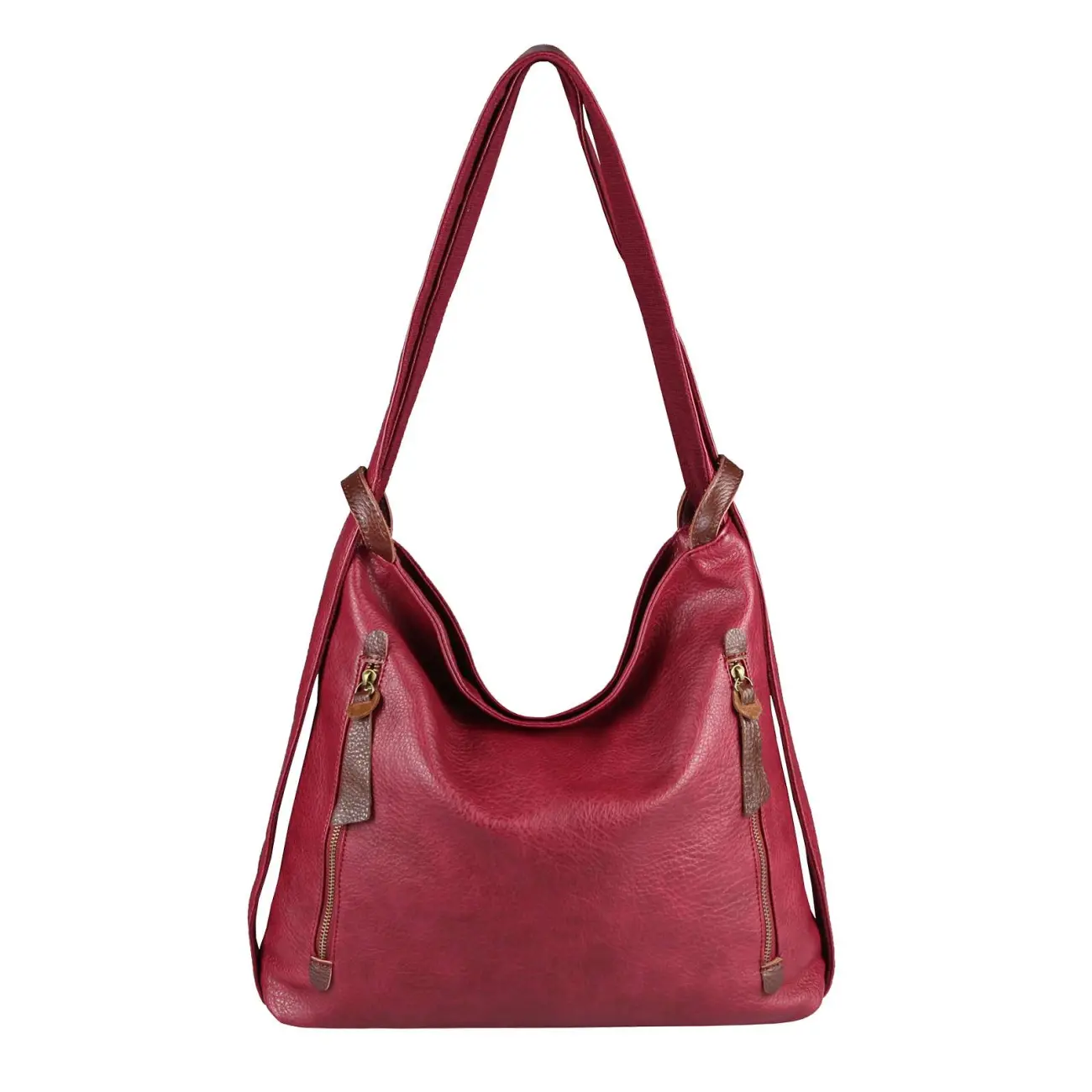 OBC Damen Tasche Rucksack 2in1 Umhängetasche Schultertasche Daypack Rucksacktasche